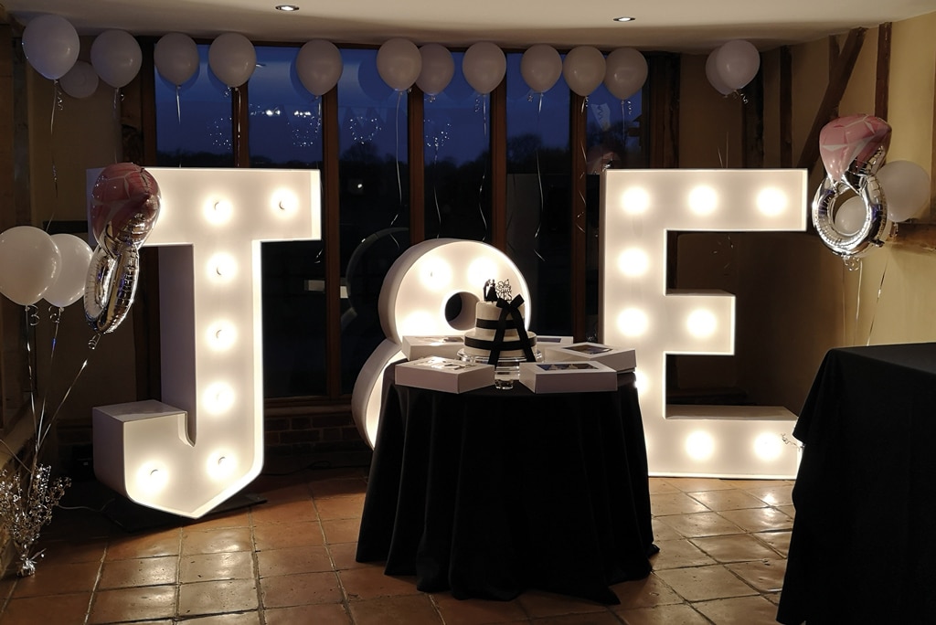 Engagement Party Light Up Letters