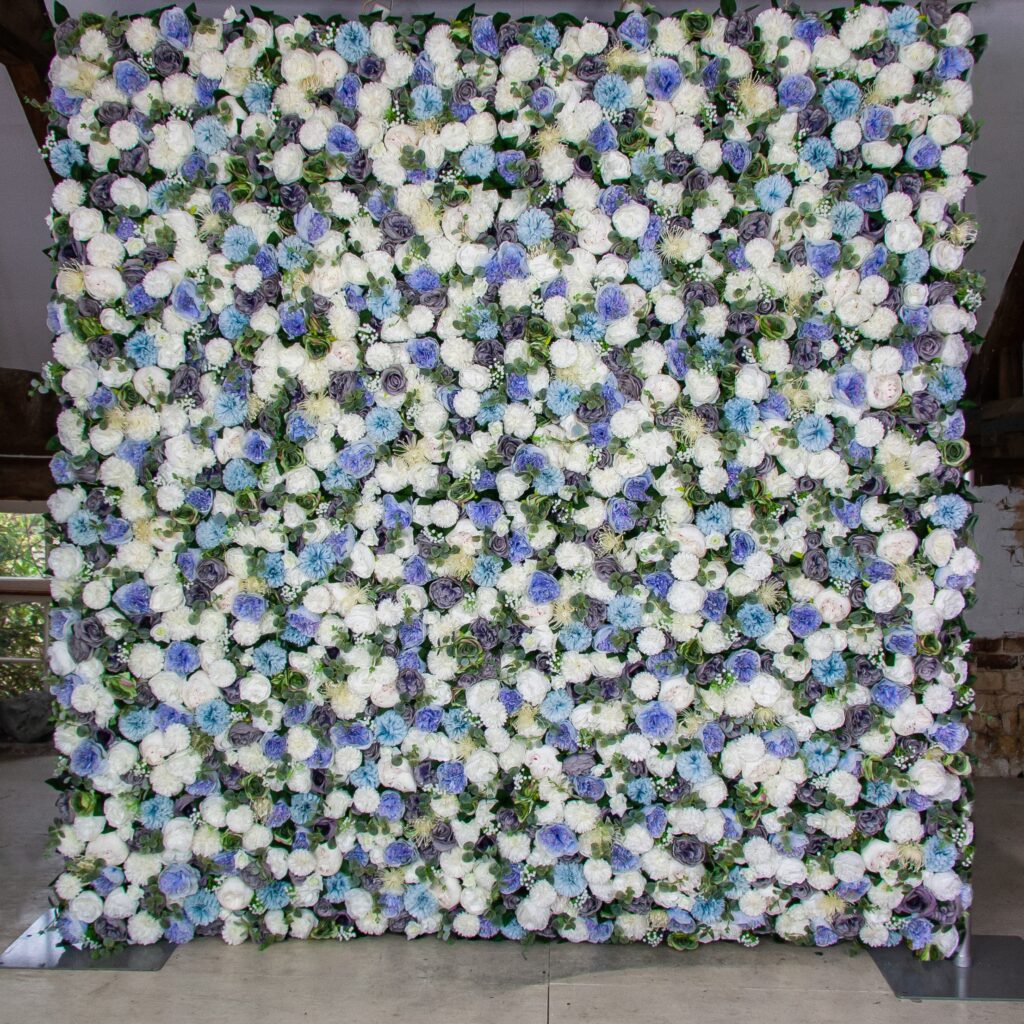 Blue Flower Wall Hire