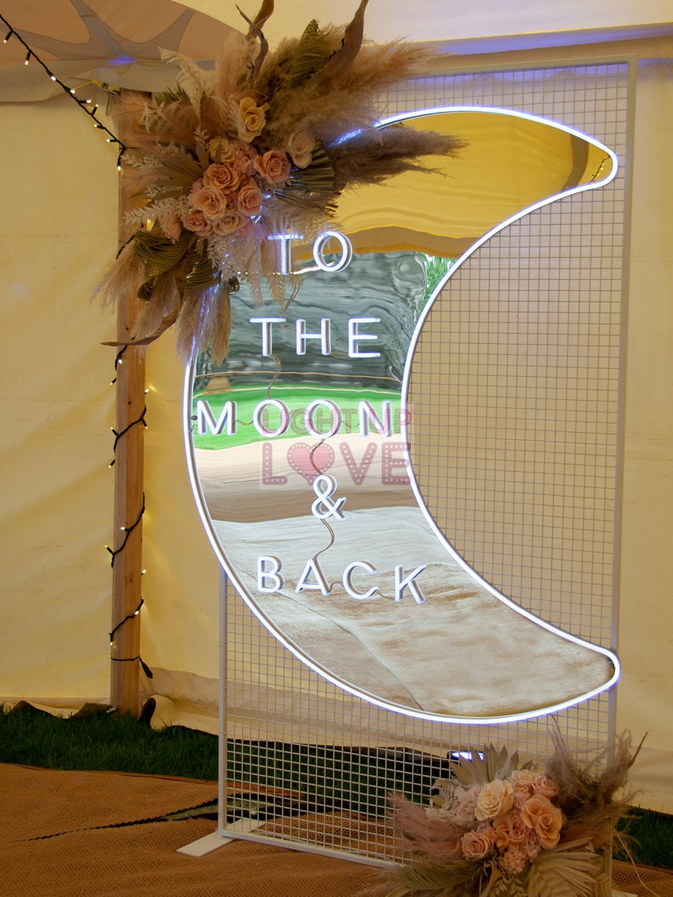 To The Moon and Back Neon Sign Hertfordshire