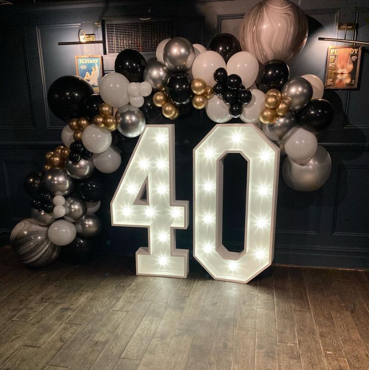 Light Up 40 with Balloons at Hertford House Hotel