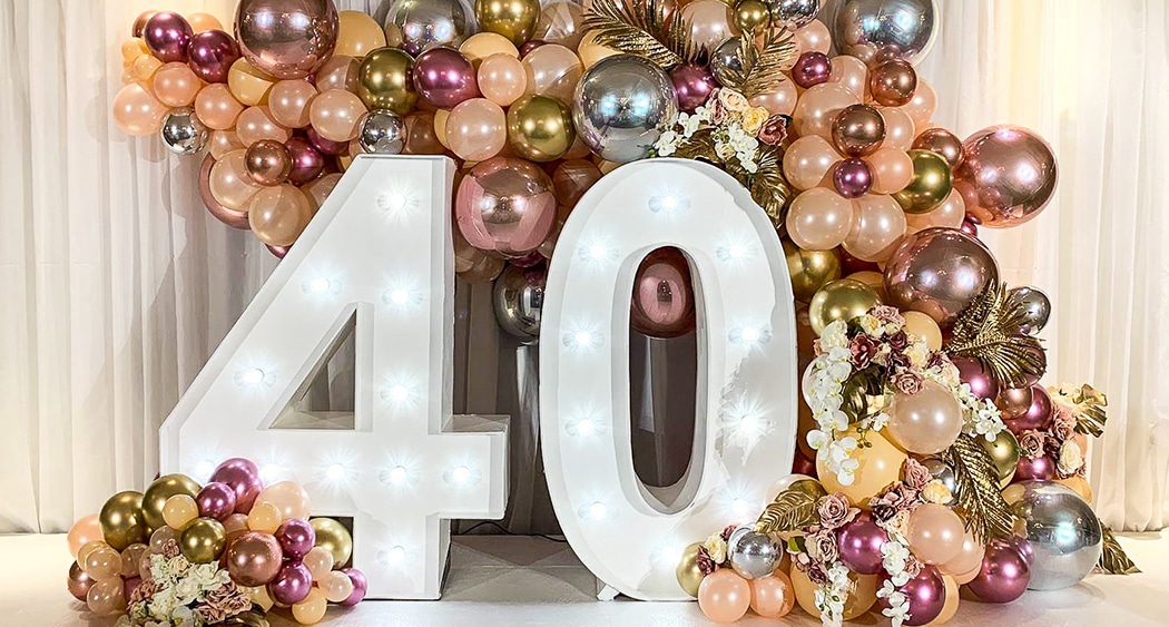 Light Up 40 with Balloons