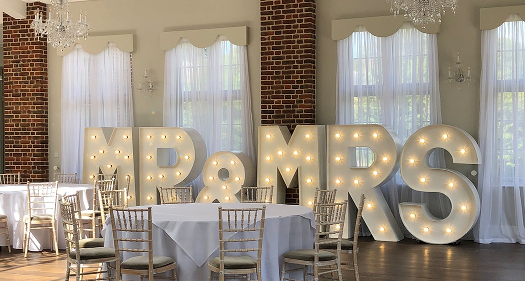 MR&MRS Light Up Letters Offley Place