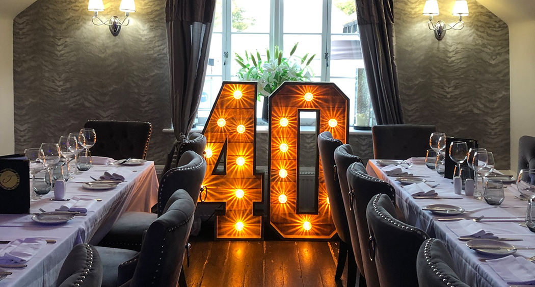 Rustic Birthday Light Up Numbers