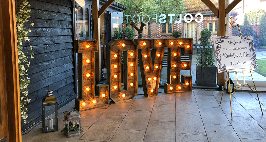 Rustic letters at Coltsfoot