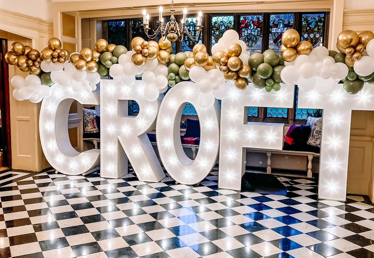 Corporate Light Up Letters Fanhams Hall Hotel