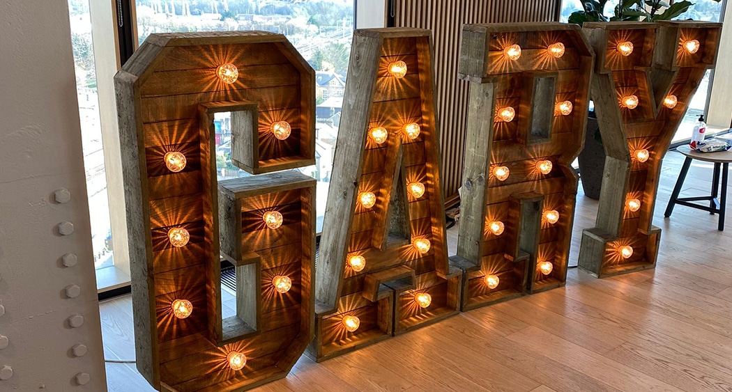 Rustic Light Up Name