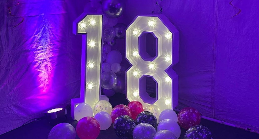 Light Up 18 Number Hire