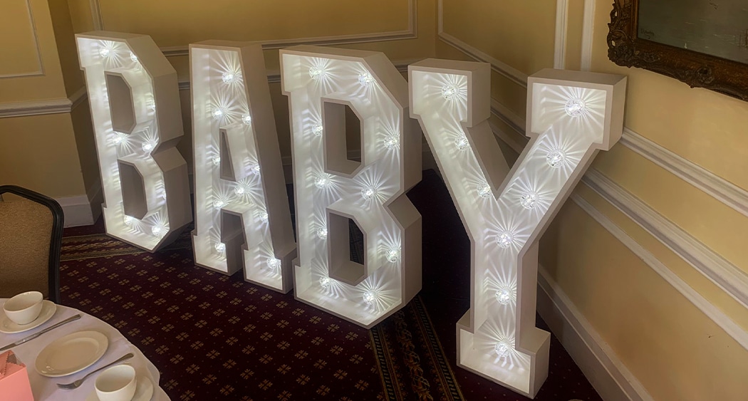 Light Up BABY Letters