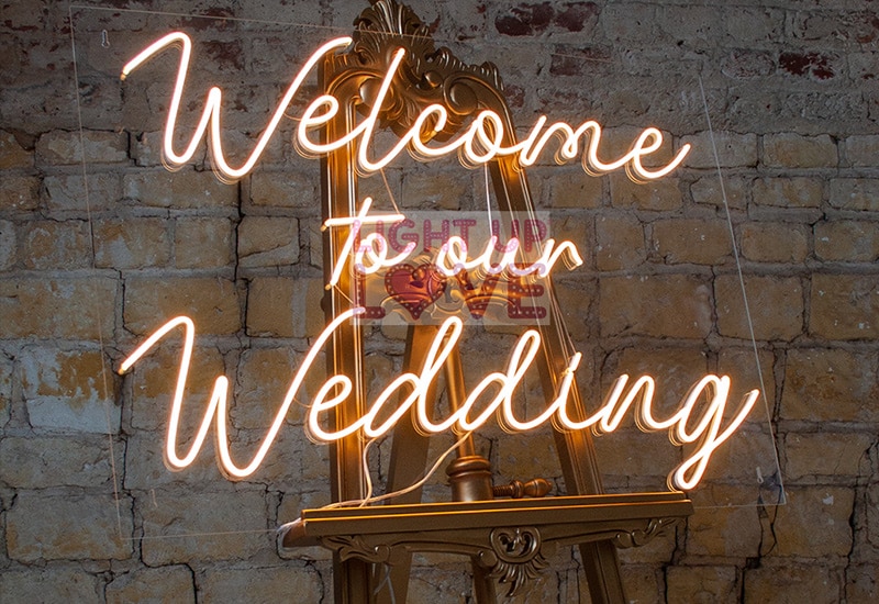 Welcome to Our Wedding Neon Sign Hire Hertfordshire