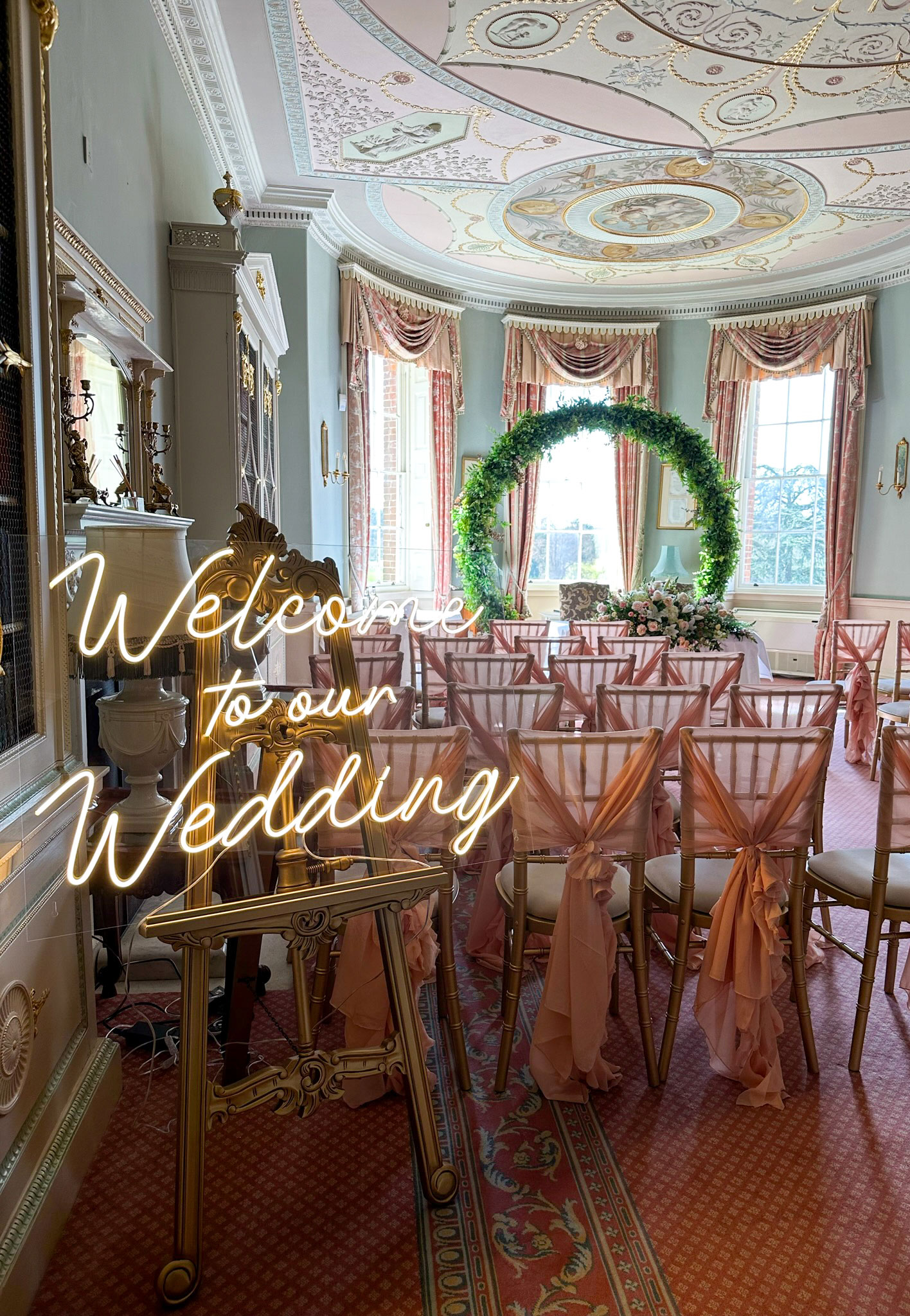 Welcome To Our Wedding Neon