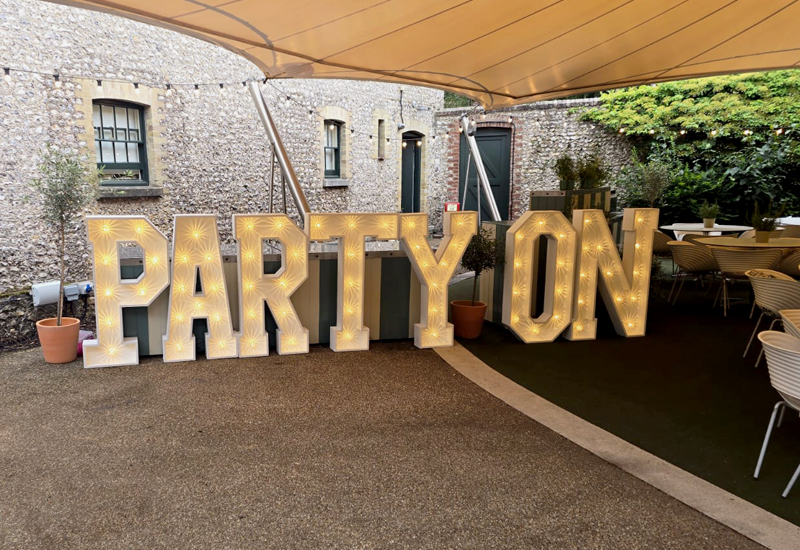 Light Up Letters Party