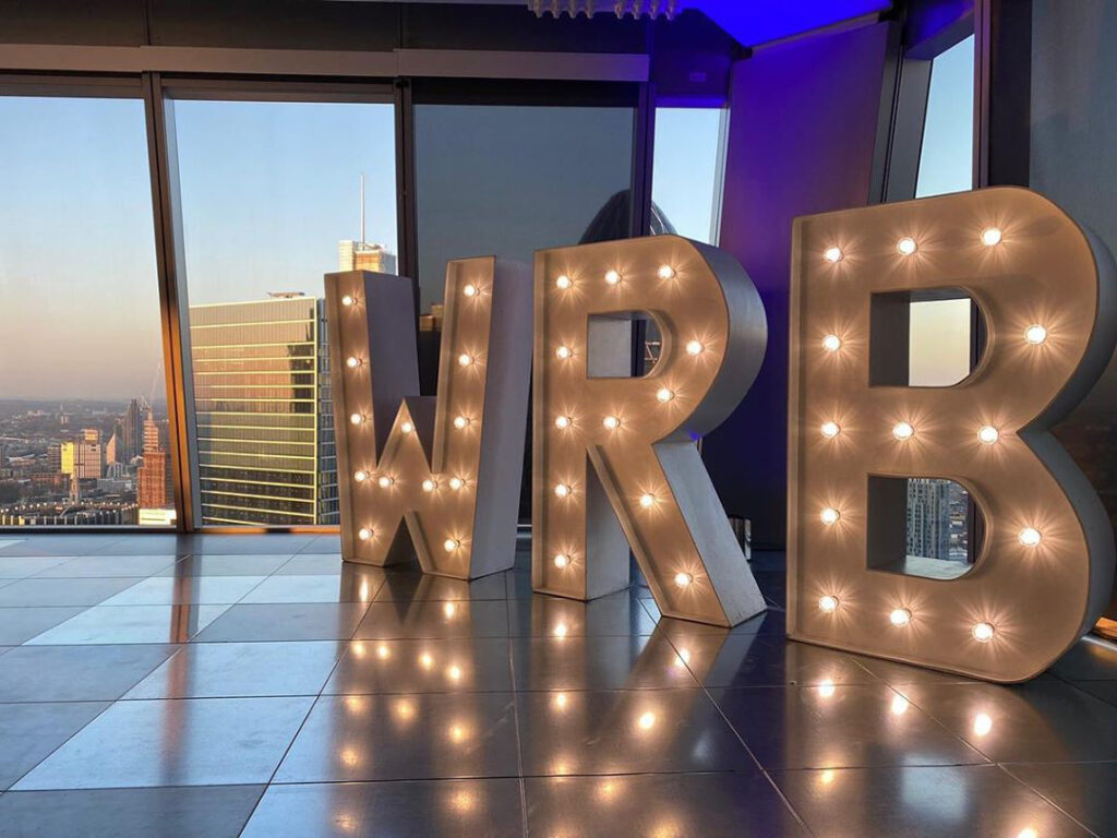 5ft White Light Up Corporate Letters