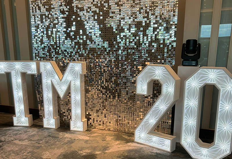 Corporate Sequin Wall Hire