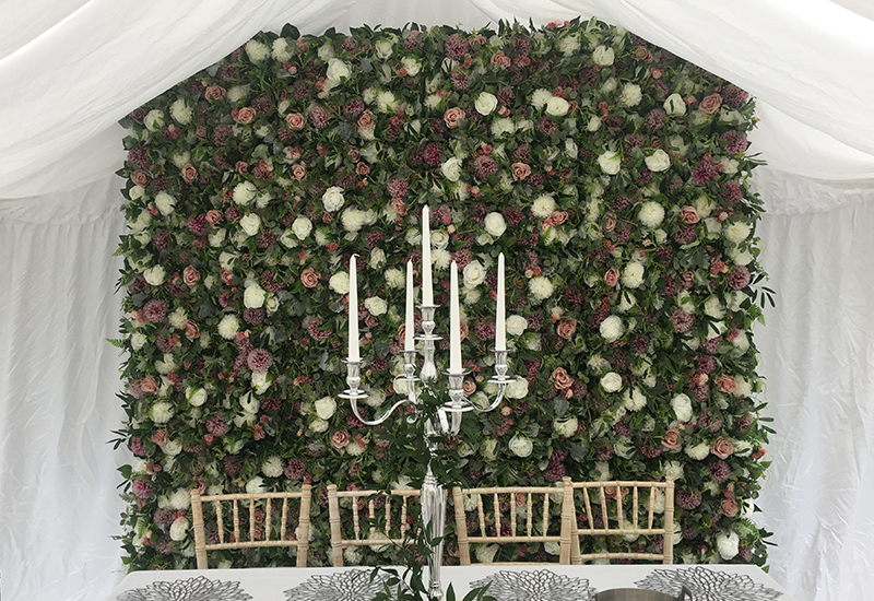 Flower Wall Wedding Decor