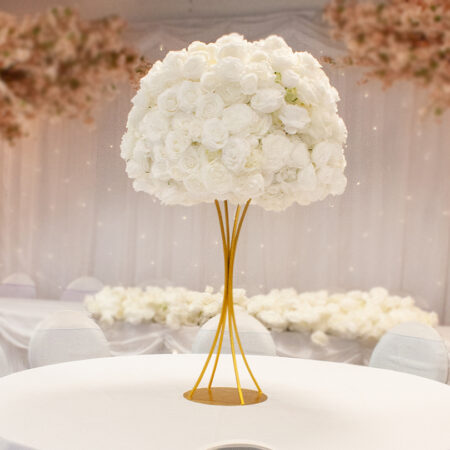Ivory Flower Ball Centrepieces Hire