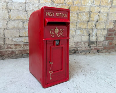Red Cast Iron Wedding Postbox