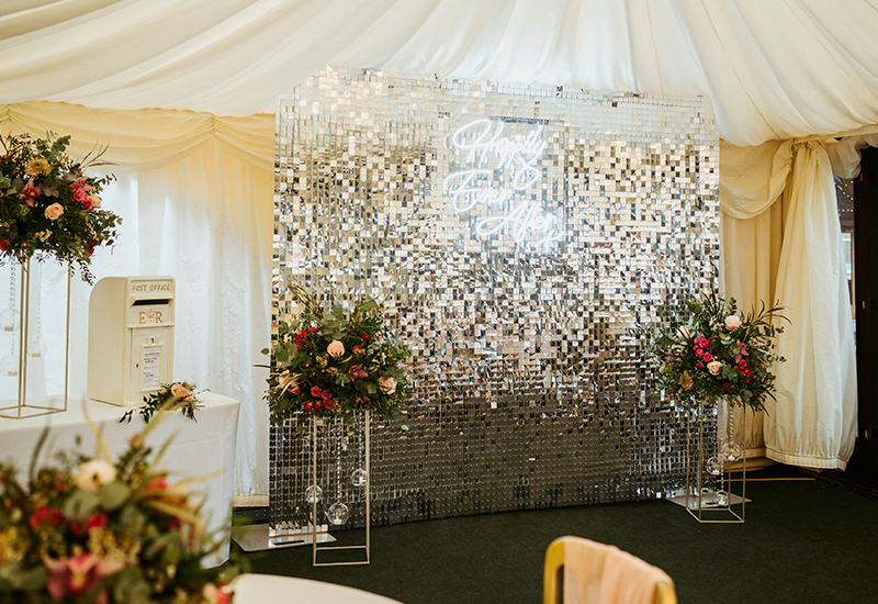 Sequin Wall Brocket Hall