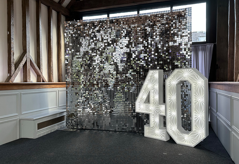 Silver Sequin Wall Essendon
