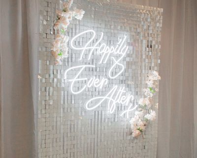 White Sequin Wall