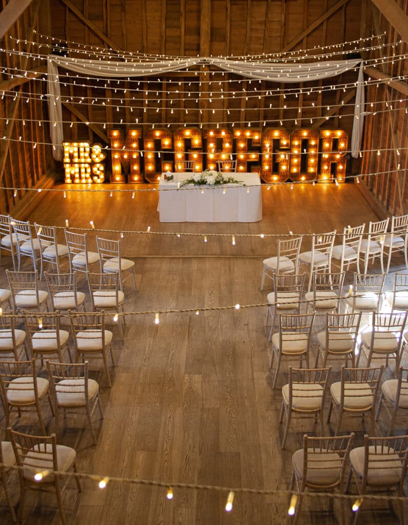 Rustic Wedding Decor Tewin Bury Farm