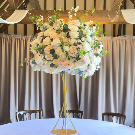 Dusky Pink Green Centrepieces