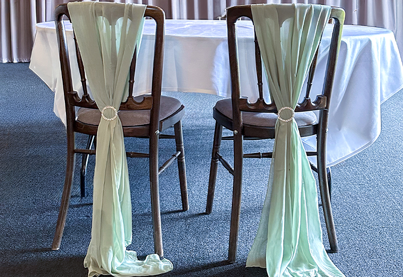 Sage Chair Drape Hire Herts