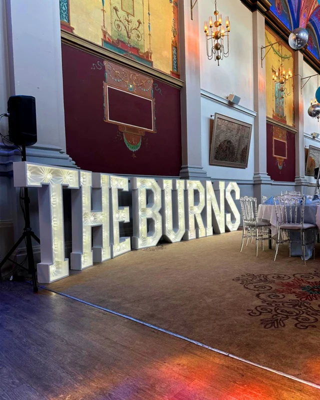 🥰 Congratulations to The Burns who held their wedding at @beaumontestate.weddings last weekend. They hired our classic white surname letters to light up their wedding reception in the beautiful chapel.

💌 If you’re planning your wedding and would like a quote for your name in lights, drop us a message with your date, venue postcode and surname to be.

*
*
*
*
*
#lightuplove #lightupletterhire #windsor #bridetobe2027 #lightupsurname